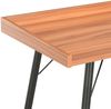 Schreibtisch, Spanplatte/ Stahl Braun, 90 × 50 × 79 cm Bild 4