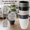 matches21 HOME & HOBBY Blumentopf Großer Outdoor Blumentopf ZENTO salbei-grün in 39x58 cm (1 St), Runder innen, außen Pflanztopf als wetterfester Pflanzen-Topf Bild 4
