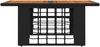 vidaXL Gartentisch Schwarz und Natur 100 x 55 x 37 cm 42035141 Bild 3