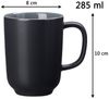 Ritzenhoff & Breker JASPER Kaffeebecher 285 ml 4er Set schwarz Bild 2
