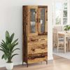 vidaXL Highboard mit Schubladen 2 pcs Altholz Holzwerkstoff 3415698 Bild 4