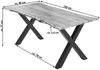 Esstisch Akazie naturfarben 140 x 80 cm X-Gestell schwarz YVONNE 76522217 Bild 2