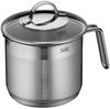 Silit Achat Milchtopf mit Glasdeckel 14 cm, hoher Kochtopf 1,7l, Edelstahl teilmattiert, Induktion, unbeschichtet, backofengeeignet Bild 2