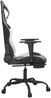vidaXL Gaming-Stuhl mit Massage & Fußstütze Schwarz & Weiß Kunstleder 345416 Bild 5