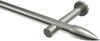 Gardinenstangen-Set Prestige Samanto 280 cm (geteilt in 2 x 140 cm), 1-läufig (ohne Ringe), 20 mm Ø Edelstahl-Optik Bild 1