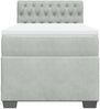 vidaXL Boxspringbett mit Matratze Hellgrau 80x200 cm Samt 3286168 Bild 4