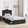 vidaXL Aufbewahrungsbett Verstellbar Schwarz 70 x 190 cm Holzwerkstoff 3413556 Bild 3