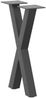 vidaXL Couchtischbeine X-Form 2 Stk. Anthrazit 28x(42-43) cm Stahl 4012890 Bild 4