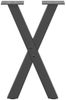 vidaXL Couchtischbeine X-Form 2 Stk. Anthrazit 28x(42-43) cm Stahl 4012890 Bild 5