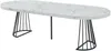 Vente-unique - FIRELA Esstisch Holz, Platte SchwarzWeiß - B 110 cm x H 76 cm x L 260 cm210 cm160 cm110 cm Bild 2