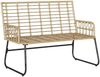 vidaXL Gartenbank Braun und Creme Poly-Rattan 42010354 Bild 4