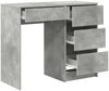 vidaXL Schreibtisch Beton Grau 90 x 37,5 x 75 cm Holzwerkstoff 869493 Bild 5