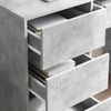 vidaXL Schreibtisch Beton Grau 90 x 37,5 x 75 cm Holzwerkstoff 869493 Bild 4