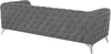3-Sitzer Sofa Samtstoff grau SOTRA Bild 5