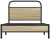 vidaXL Bettgestell ohne Matratze 100x190 cm Sonoma-Eiche Holzwerkstoff 4100404 Bild 5