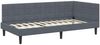 vidaXL Eckbettgestell mit Kopfteil Dunkelgrau 90 cm x 200 cm Samt 42016429 Bild 4