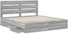 vidaXL Bettrahmen Graues Sonoma 180 x 200 cm Ingenieurs Holz 3411817 Bild 5