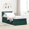 vidaXL Ottoman-Bett mit Matratze Dunkelgrün 90x200 cm Samt 3311822 Bild 3