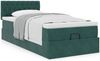 vidaXL Ottoman-Bett mit Matratze Dunkelgrün 90x200 cm Samt 3311822 Bild 4