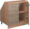 Dachschrägenschrank Rion Sonoma 80 x 81.6 cm mit 2 Türen, Schrankkorpus 60 cm Tiefe Vicco Bild 4