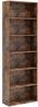 178 cm Bücherregal mit 2 Kippsicherungssets Freistehendes Standregal Display Regal Braun Bild 1