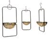 DanDiBo Blumenampel Innen Metall Wand Hängepflanzen 96083 3er Set mit Topf Silber Pflanzenhänger Blumenhänger Topfhänger Blumen Blumentopfhänger Hängetopf Bild 4