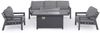 Garten-Set Hendrix 4er-Set aus Aluminium, Anthrazit Bild 3