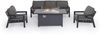 Garten-Set Hendrix 4er-Set aus Aluminium, Anthrazit Bild 2