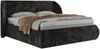 Polsterbett mit Lattenrost, Doppelbett Bettkasten, Bettgestell mit Gasdruckfeder - CAELA CLASSIC - 140 x 200 cm - Dunkelgrau Plüsch Bild 5