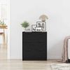 vidaXL Sideboard Schwarz Eichen-Optik 60 x 30 x 70 cm Holzwerkstoff 862087 Bild 4