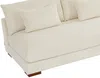 Vente-unique - SPERONE Sofa SamtStoff Beige - B 275 cm x H 85 cm x L 275 cm Bild 3