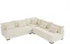 Vente-unique - SPERONE Sofa SamtStoff Beige - B 275 cm x H 85 cm x L 275 cm Bild 2