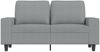 vidaXL 2-Sitzer-Sofa Hellgrau 120 cm Stoff 359383 Bild 3