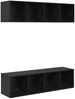 vidaXL TV-Schrankset 3 pcs Schwarz Eichen-Optik Holzwerkstoff 3393412 Bild 2
