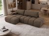 Ecksofa LORAN L mit Schlaffunktion und Bettkasten, Freistehendes Ecksofa mit Wellenfederung, DL-System, Große Liegefläche - Braun Velvet Bild 4