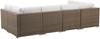 Beliani 'BELVEDERE' Lounge Set, PE Rattan weiß Bild 5