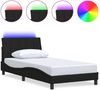 vidaXL Bettgestell ohne Matratze "Hanko" Schwarz 100x200 cm Stoff 3310442 Bild 2