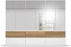 rauch Kleiderschrank; Drehtürenschrank WINNIPEG, 6-türig, 6 Spiegeltüren, 6 Schubkästen, Alpinweiß/Eiche Halifax, 271x210x56xcm Bild 2
