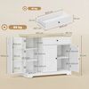 HOMCOM Sideboard Buffetschrank mit Schublade (Buffetschrank, 1 St, Aufbewahrungsschrank), 100 x 40 x 81 cm Weiß Bild 3