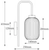 Vente-unique - LOUXOR Wall light Metall WeißGold - B 14 cm x H 41 cm x L 25 cm Bild 4