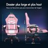 Gaming Stuhl Massage RGB LED Bürostuhl Ergonomisch mit Kopfstütze Lendenkissen Bild 2