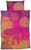 CASATEX Bettwäsche Noida Violett Türkis Orange, Renforcé, 3 teilig, Orientalisch, Ornamente Bild 5