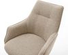 Drehstuhl Alja-Flex mit Armlehnen Materialmix Schlamm Kreuzgestell breit Effektfinish Titan 360° drehbar Taschenfederkern Bild 4