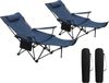 Woltu Campingstuhl (2 St), klappbar für Outdoor mit Armlehnen Getränkehalter Bild 2