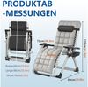 FIVMEN Gartenliege Sonnenliege klappbar Liegestuhl Verstellbare Rückenlehne 90–170°, inkl. Nackenkissen, Getränkehalter, Seitentasche, bis 160kg Bild 3