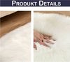 BTTO TEPP Hochflor-Teppich Fellteppich,Herz Teppich, Faux Lammfell Schaffell Weicher Teppich, Herzform 30*40cm, Weich und Flauschig,Herzform 30*40cm/40*50cm/70*90cm Bild 3