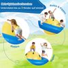 Aufblasbare Kuppelwippe zum Rollen & Neigen & Klettern & Hüpfen Kinderwippe Gelb + Blau Bild 5