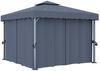 vidaXL Pavillon mit Vorhängen & LED-Lichterkette 3x3 m Anthrazit 3070347 Bild 5