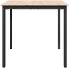 vidaXL Esstisch Natur 80 x 80 x 75 cm Massives Kiefernholz 892783 Bild 5