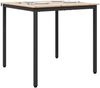 vidaXL Esstisch Natur 80 x 80 x 75 cm Massives Kiefernholz 892783 Bild 3